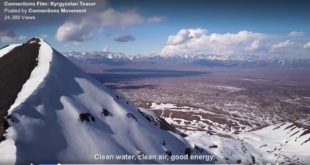 Riding Spines in Kyrgyzstan snowboard