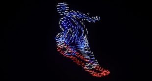 Intel Shooting Star Platform at Winter Olympics Opening