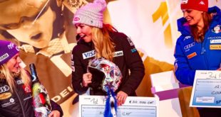 124932_G08_W01 Mikaela Shiffrin who has earned more prize money than male number one Marcel Hirscher